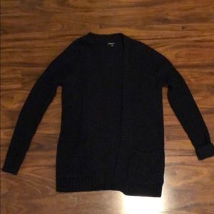 Express XS Black Open front Sweater